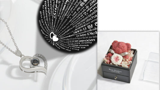 100 Languages Love Memory Clavicle Chain