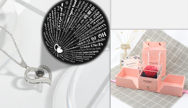 100 Languages Love Memory Clavicle Chain