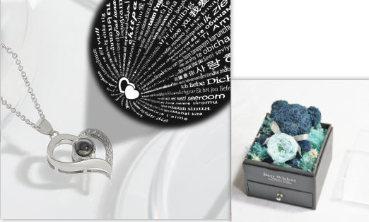 100 Languages Love Memory Clavicle Chain